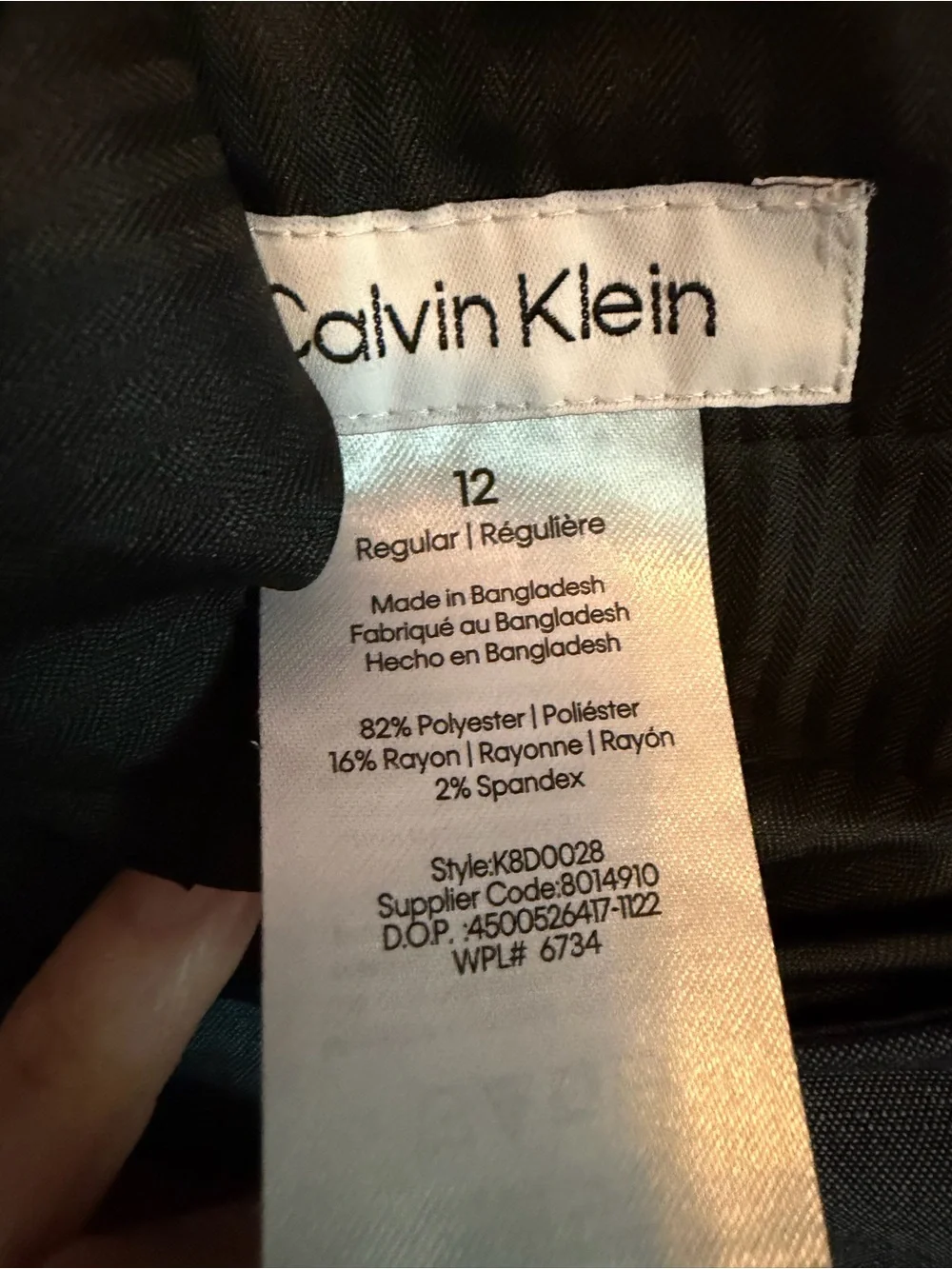 Calvin Klein Boy’s Slate Gray Two-Piece Suit Blazer & Trousers